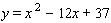 The graph of   is shown in the figure. As you can see, the graph does not cross the   -axis. If the graph did cross the   -axis, the   -intercepts would be solutions to the equation:   Solve this equation. The solutions will confirm the fact that the graph cannot cross the   -axis.     __________