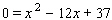 The graph of   is shown in the figure. As you can see, the graph does not cross the   -axis. If the graph did cross the   -axis, the   -intercepts would be solutions to the equation:   Solve this equation. The solutions will confirm the fact that the graph cannot cross the   -axis.     __________