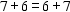 Which property of addition guarantees that the quantities below are equal?   A)  commutative B)  distributive C)  egalitarian D)  additive E)  associative