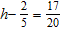 Solve the equation. Then check the result.   h = _________