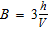 Solve the formula for B . Volume of a pyramid:   A)    B)    C)    D)    E)  none of these