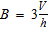 Solve the formula for B . Volume of a pyramid:   A)    B)    C)    D)    E)  none of these