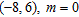 Find the equation of the line that contains the given point and has the given slope.   A)  x = 6 B)  y = 6 C)  x = -8 D)  y = -8 E)  y = -6