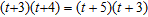 Solve the equation.   A)  3 B)  4 C)  -3 D)  -4