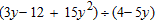 Perform the division.   A)    B)    C)    D)    E)   