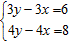 Solve the system by graphing:   A)      B)      C)      D)     