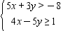 Find the solution set of the system of inequalities.   A)    B)    C)    D)    E)   