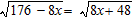 Solve the equation.   A)  x = 121 B)  x = 8 C)  x = 64 D)  x = 11 E)  no solution