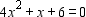Solve the equation. Enter all roots in bi or a + bi form.   A)    B)    C)    D)   