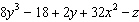Write the expression   in conventional form. A)    B)    C)    D)  The expression is already in conventional form.