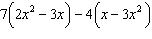 Simplify the expression   .