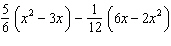 Simplify the expression   .