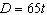 For the equation where D is the distance traveled in miles when you have been driving for t hours a solution is and .