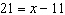 The solution to the equation   is A)    B)    C)    D)   