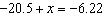 The solution to the equation   is A)    B)    C)    D)   