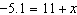 The solution to the equation   is A)    B)    C)    D)   