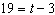 The solution to the equation   is  