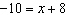 The solution to the equation   is  