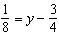 The solution to the equation   is  