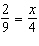 The solution to the equation   is  