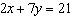 Solve the literal equation   for y.