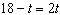 The solution to the equation   is A)    B)    C)    D)  All real numbers