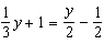 The solution to the equation   is  