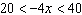 Solve the inequality.   A)    B)    C)    D)   