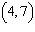 Find the slope of the line that goes through the points   and   . A)  4 B)  1 C)    D)   