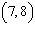 Find the slope of the line that goes through the points   and   .