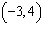 Find the slope of the line that goes through the points   and   .