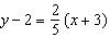 Find the slope of the equation   . A)  2 B)    C)    D)   