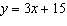 Find the x -intercept and the y- intercept of the equation   .