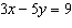 The equation   is linear.