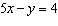 Graph the equation   using the slope and y- intercept. Graph at least three points. Clearly label and scale the axes.  