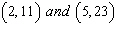 Determine the equation of the line that passes through the given points. Put the final answer in   form. Points:   A)    B)    C)    D)   