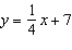 Find the equation of the line perpendicular to   passing through the point   . A)    B)    C)    D)   