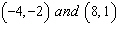 Determine the equation of the line that passes through the given points by using the point-slope form. Put the final answer in   form. Points:  