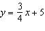 Rewrite the linear equation in general form.  