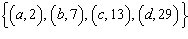 For the function   name the domain and name the range.
