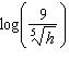 Which one of the following is the correct expansion of the logarithm expression   ? A)    B)    C)    D)    E)   