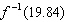 Using the graph below determine   .   A)  0.33 B)  0.05 C)  120 D)  19.84 E)  3