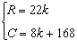 Your business baking birthday cakes has the following weekly revenue and cost equations.   where R represents the weekly revenue in dollars C represents the weekly cost in dollars and k cakes are baked and sold. Use the method of substitution to find the break-even point.