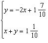 Solve the system of equations using the substitution method.  