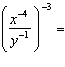 Simplify the expression. Write the final answer using positive exponents only.   A)    B)    C)   