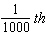 On average an ant is 6 millimeters long. A millimeter is   of a meter. A kilometer is 1000 meters. If you had 12 ants lined up end to end the line would be 72 millimeters long. Change the length of the line of 12 ants to kilometers (km) and write that length in scientific notation.