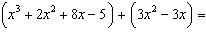 Add or subtract the given polynomials.   A)    B)    C)   