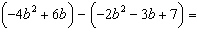 Add or subtract the given polynomials.   A)    B)    C)   