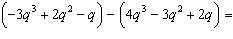 Add or subtract the given polynomials.   A)    B)    C)   