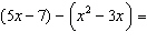 Add or subtract the given polynomials.   A)    B)    C)   